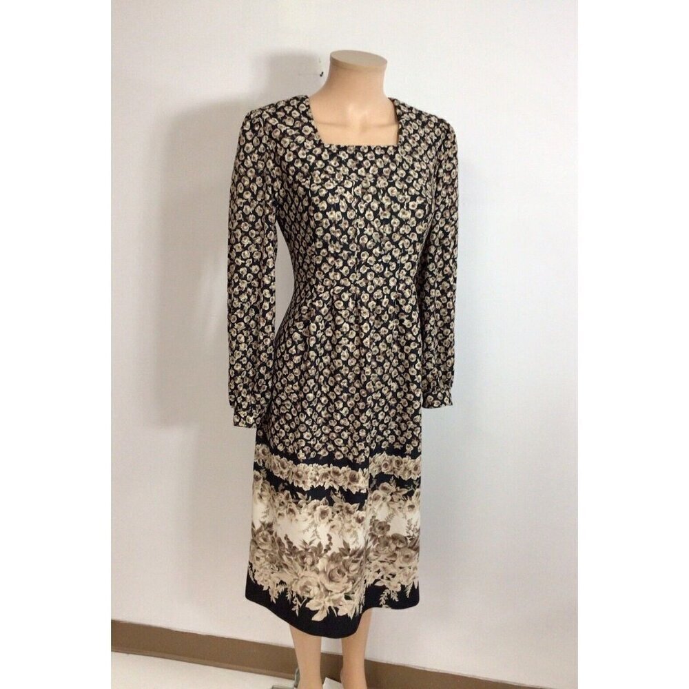 Rags by Kressandra San Francisco Floral Dress Vintage Womens 10